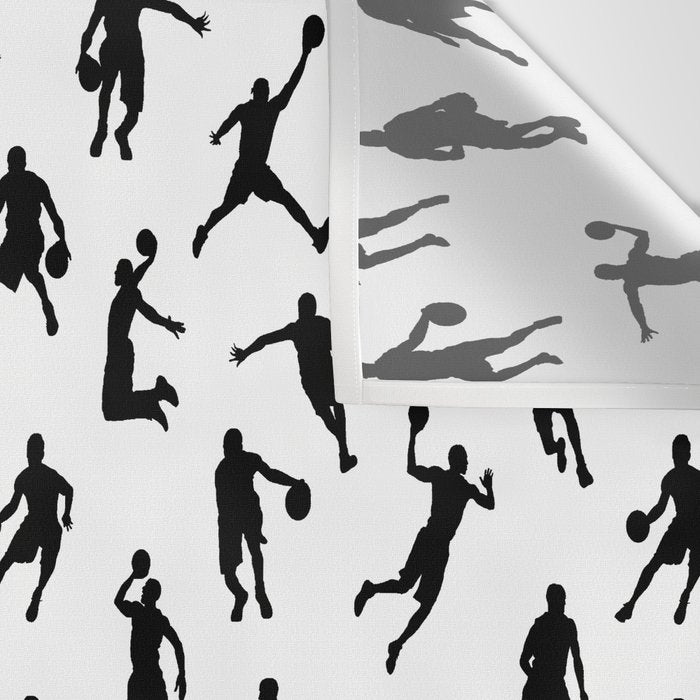 Basketball Players Wall Tapestry Gallery Image 3