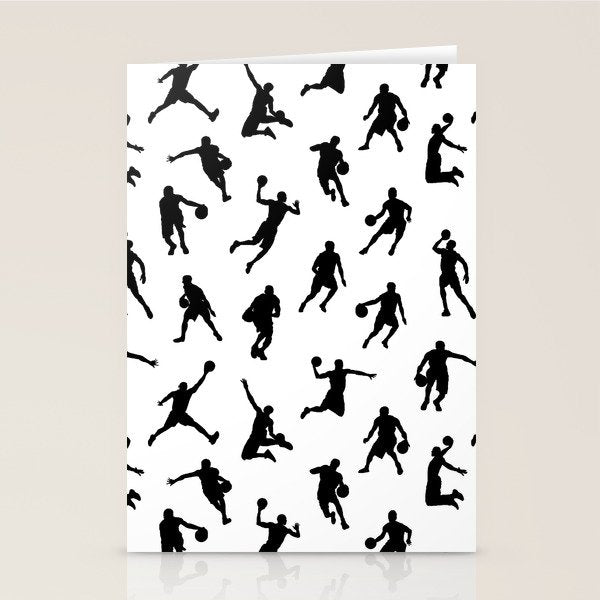 Basketball Players Stationery Card Gallery Image 1