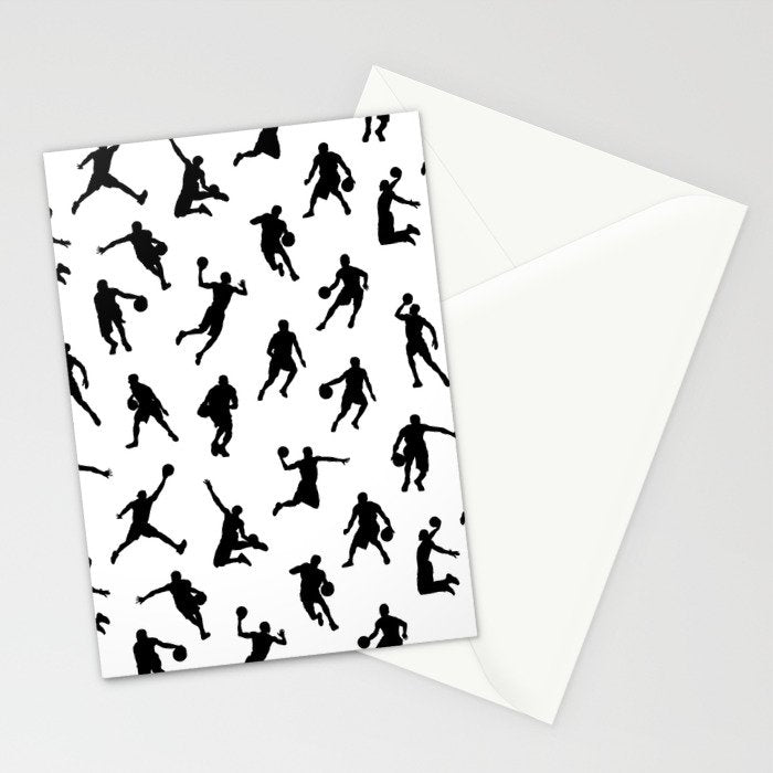 Basketball Players Stationery Card Gallery Image 2