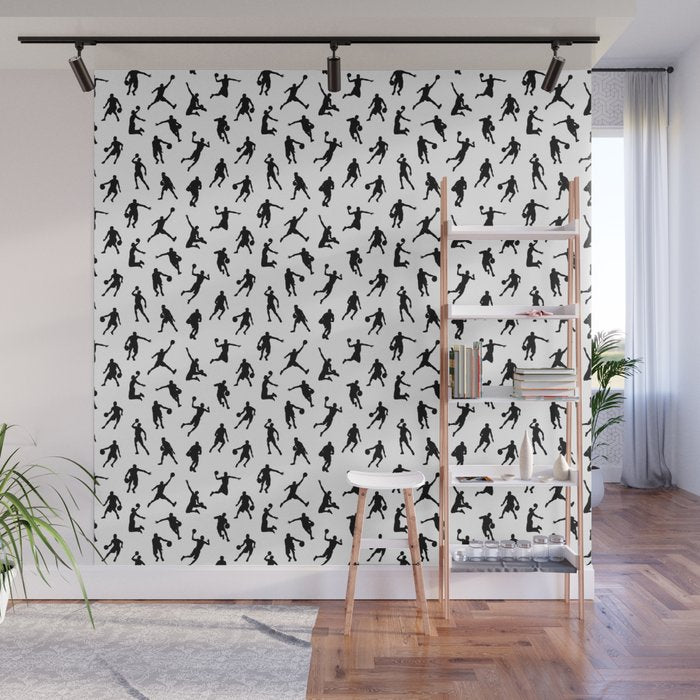Basketball Players Wall Mural Gallery Image 1