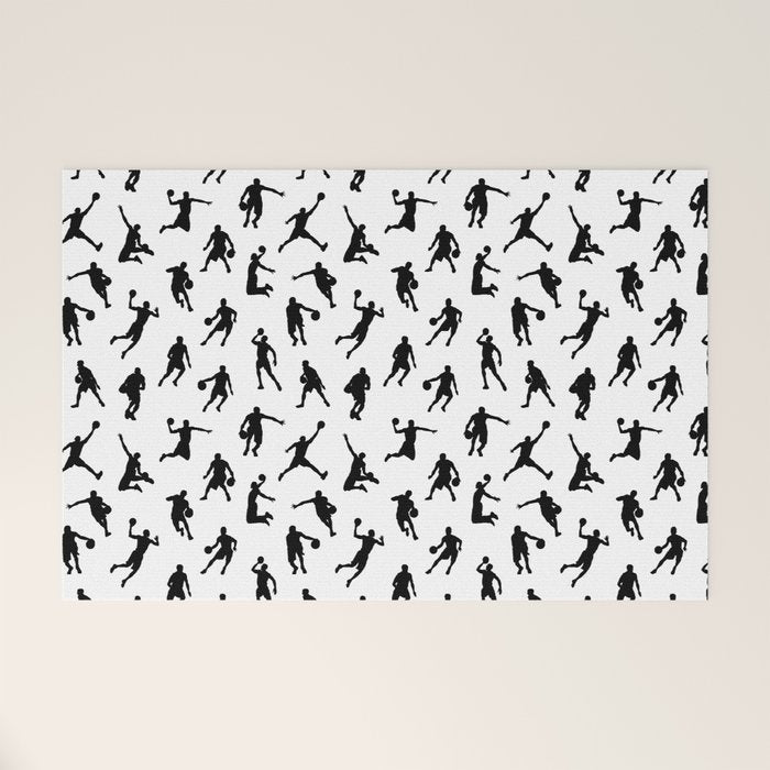 Basketball Players Welcome Mat Gallery Image 1