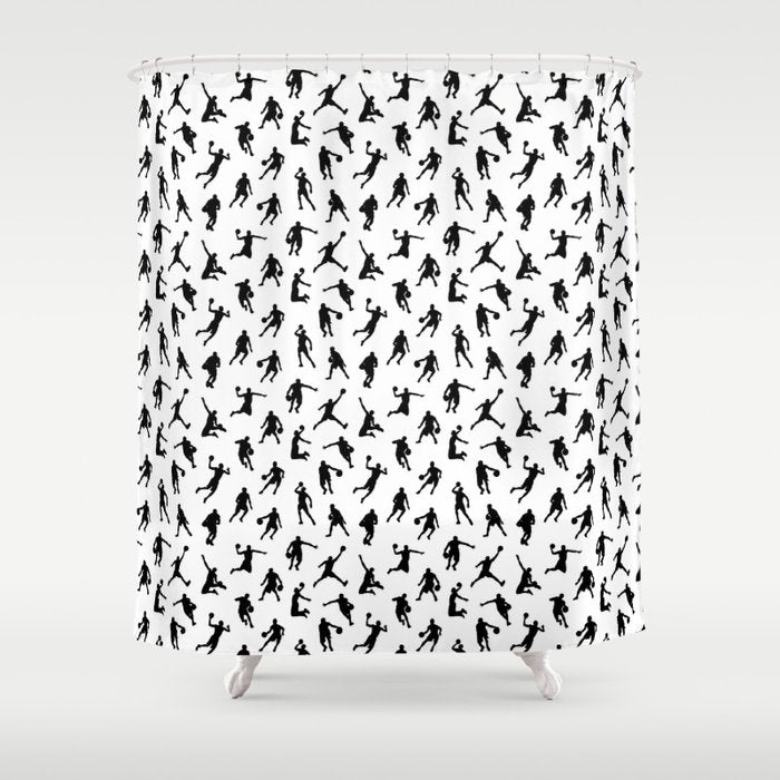 Basketball Players Shower Curtain Gallery Image 1