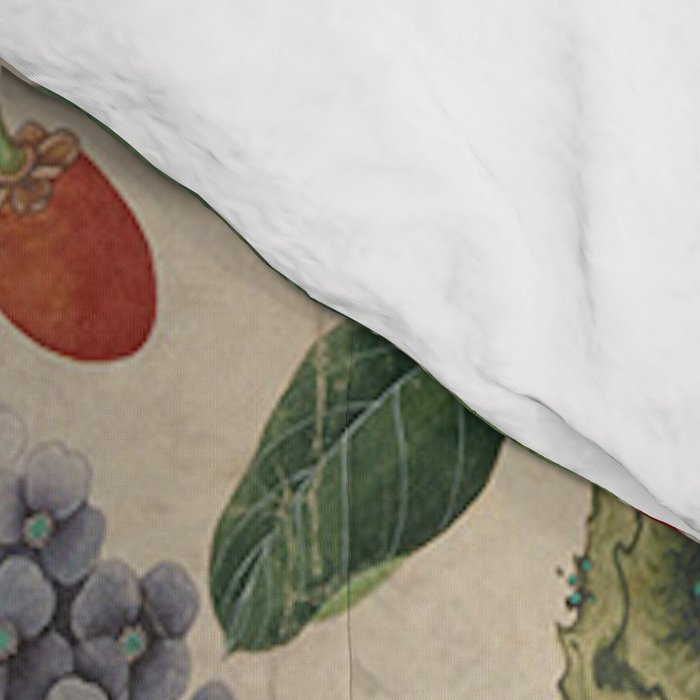 Antique 18th Century Chinoiserie Camellia Fruit Garden Comforter Gallery Image 4