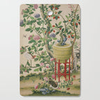 Antique 18th Century Chinoiserie Camellia Fruit Garden Cutting Board Gallery Image 1