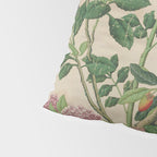 Antique 18th Century Chinoiserie Camellia Fruit Garden Pillow Sham Gallery Image 4