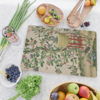 Antique 18th Century Chinoiserie Camellia Fruit Garden Cutting Board Gallery Image 2