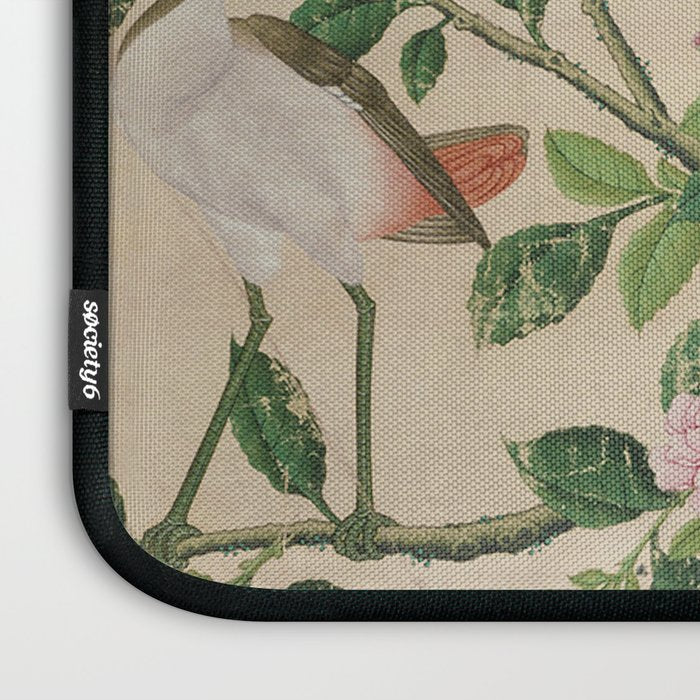Antique 18th Century Chinoiserie Camellia Fruit Garden Laptop Sleeve Gallery Image 3