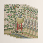 Antique 18th Century Chinoiserie Camellia Fruit Garden Wrapping Paper Gallery Image 3