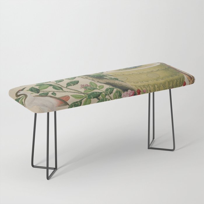 Antique 18th Century Chinoiserie Camellia Fruit Garden Bench Gallery Image 1