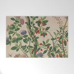 Antique 18th Century Chinoiserie Camellia Fruit Garden Welcome Mat Gallery Image 1