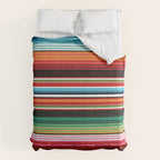Sarape mexican blanket vibrant southwest modern serape pattern Comforter Gallery Image 6