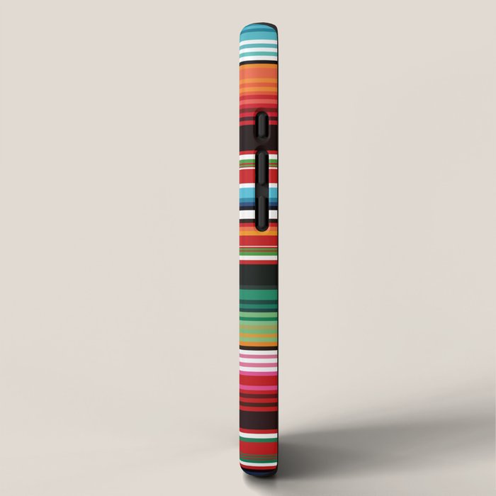 Sarape mexican blanket vibrant southwest modern serape pattern iPhone Case Gallery Image 2