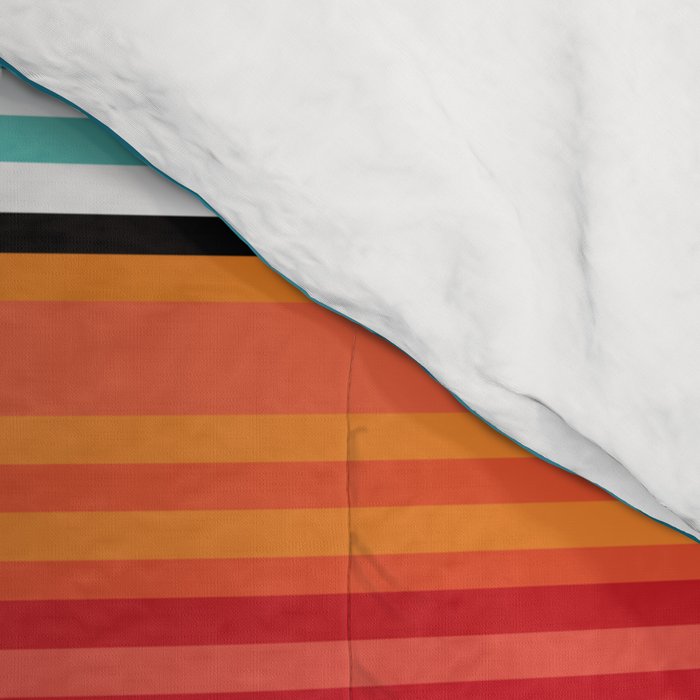 Sarape mexican blanket vibrant southwest modern serape pattern Comforter Gallery Image 4