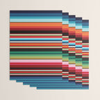 Sarape mexican blanket vibrant southwest modern serape pattern Wrapping Paper Gallery Image 3
