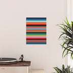Sarape mexican blanket vibrant southwest modern serape pattern Poster Gallery Image 2