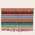 Sarape mexican blanket vibrant southwest modern serape pattern Wall Hanging Gallery Image 1