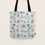 Christmas Festive Cute Holiday Kittens Tote Bag Gallery Image 1