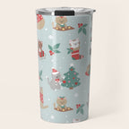 Christmas Festive Cute Holiday Kittens Travel Mug Gallery Image 1