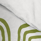 Mid Century Modern Atomic Rings Pattern Olive Green 3 Comforter Gallery Image 4