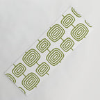 Mid Century Modern Atomic Rings Pattern Olive Green 3 Yoga Mat Gallery Image 1
