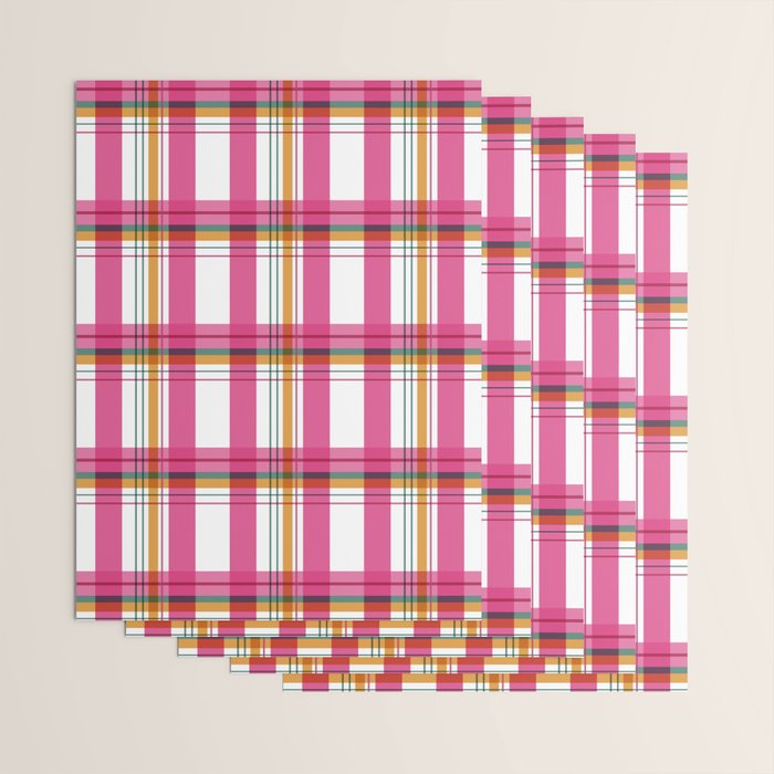 Cheerful Checkered Pattern Wrapping Paper Gallery Image 3