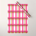 Cheerful Checkered Pattern Wrapping Paper Gallery Image 1