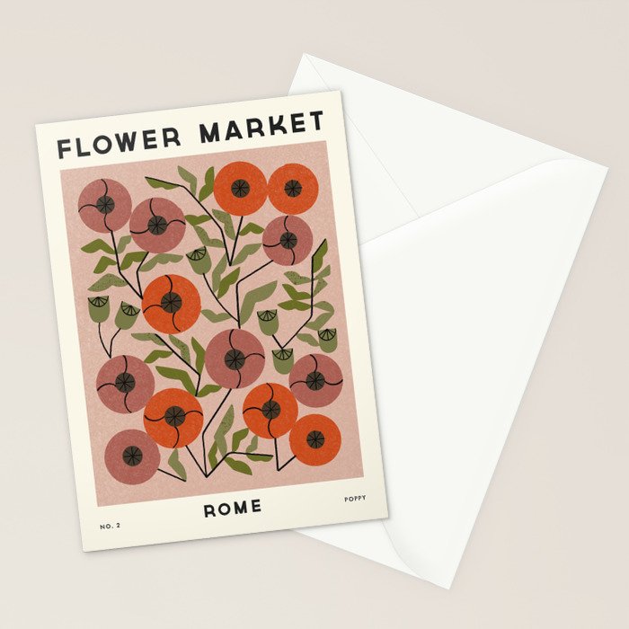 Flower Market No. 2 Stationery Card Gallery Image 2