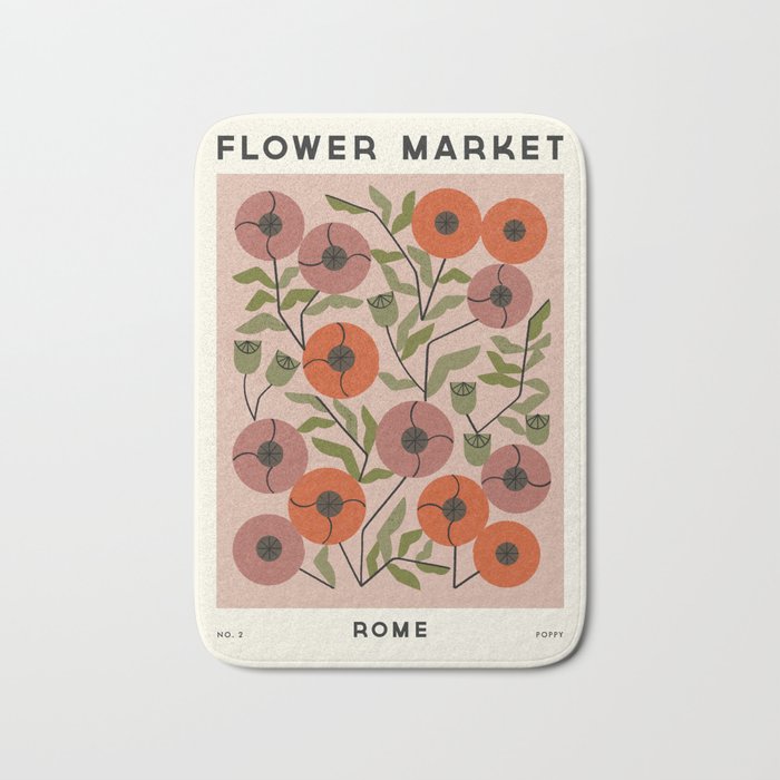 Flower Market No. 2 Bath Mat Gallery Image 1