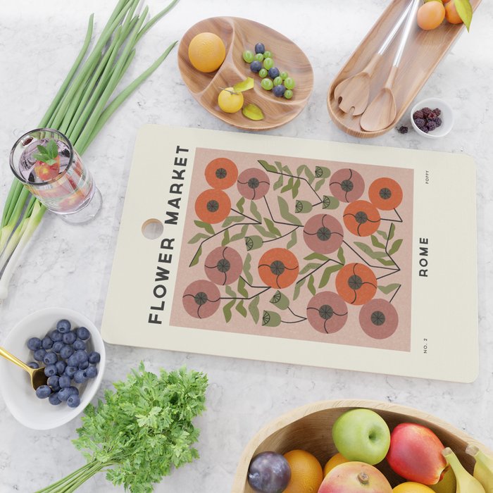 Flower Market No. 2 Cutting Board Gallery Image 2