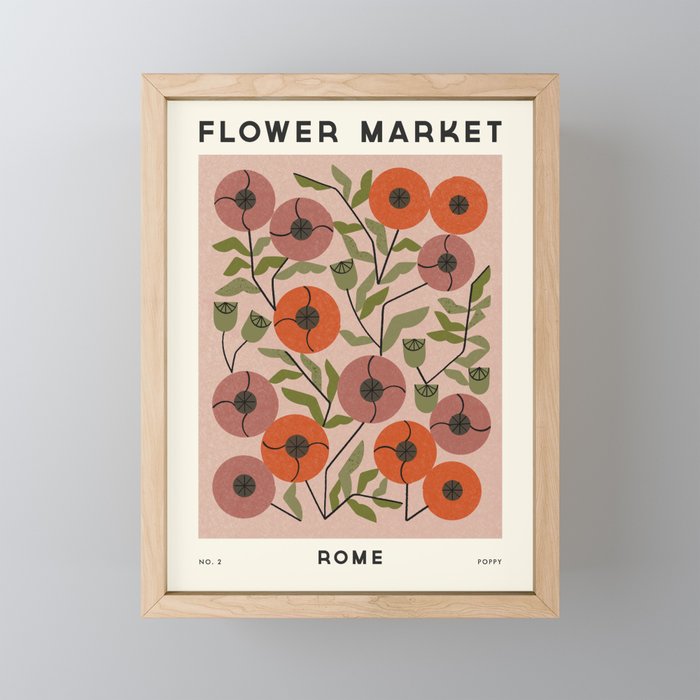 Flower Market No. 2 Mini Art Print Gallery Image 1