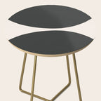 Black and White MidCentury Semi Circles  Side Table Gallery Image 2