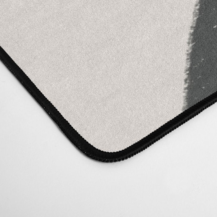 Black and White MidCentury Semi Circles  Desk Mat Gallery Image 4