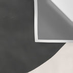 Black and White MidCentury Semi Circles  Wall Tapestry Gallery Image 3