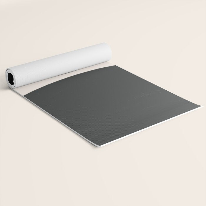 Black and White MidCentury Semi Circles  Yoga Mat Gallery Image 2