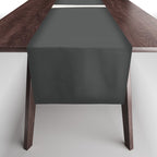 Black and White MidCentury Semi Circles  Table Runner Gallery Image 1