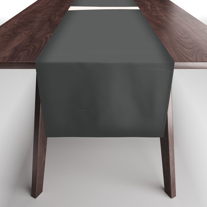 Black and White MidCentury Semi Circles  Table Runner Gallery Image 1