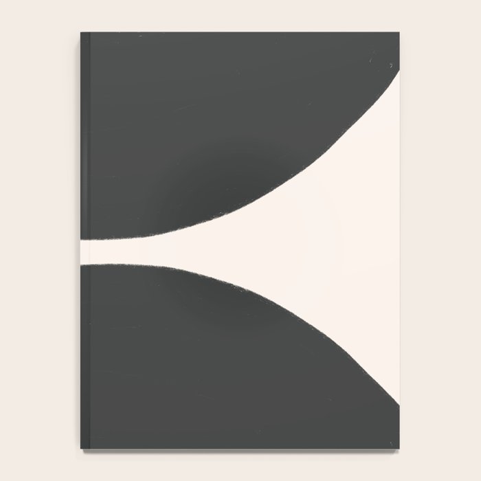 Black and White MidCentury Semi Circles  Notebook Gallery Image 4