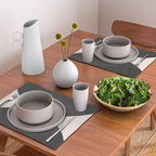 Black and White MidCentury Semi Circles  Placemat Gallery Image 2