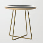 Black and White MidCentury Semi Circles  Side Table Gallery Image 1