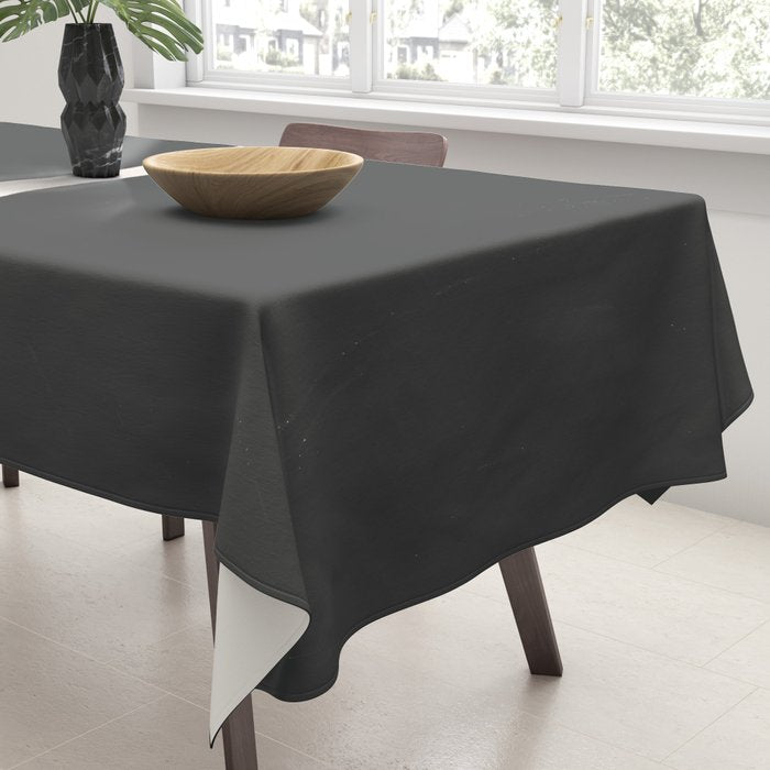 Black and White MidCentury Semi Circles  Tablecloth Gallery Image 3