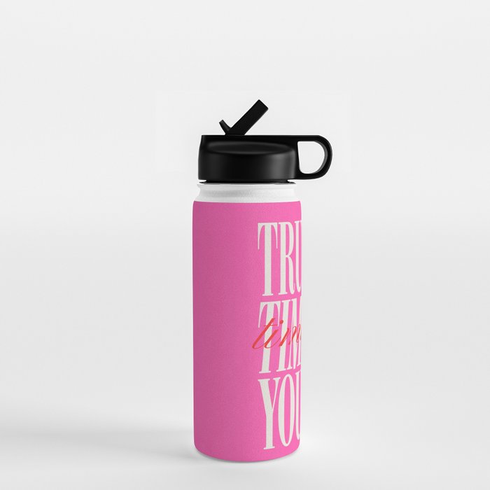 Trust The Timing Of Your Life Water Bottle Gallery Image 1