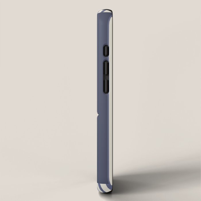 Snowflake Blue Striped iPhone Case Gallery Image 2