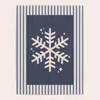 Snowflake Blue Striped Poster Gallery Image 4