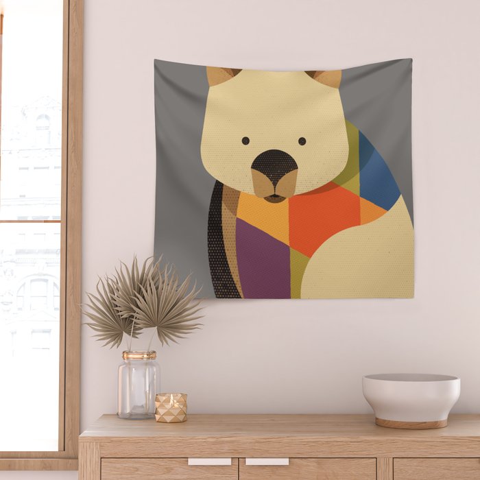 Wombat Wall Tapestry Gallery Image 2