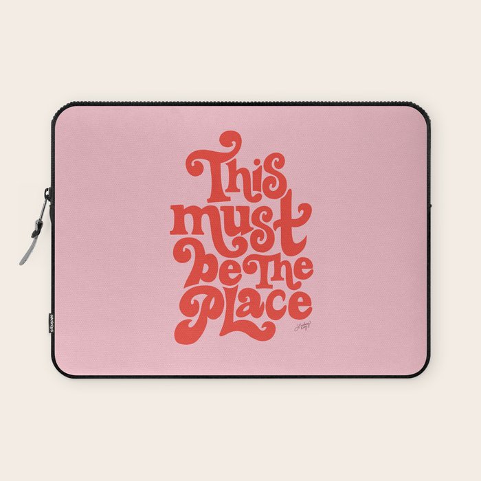 This Must Be The Place (Pink/Red Palette) Laptop Sleeve Gallery Image 1