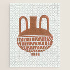 Linocut Vase #2 Jigsaw Puzzle Gallery Image 1