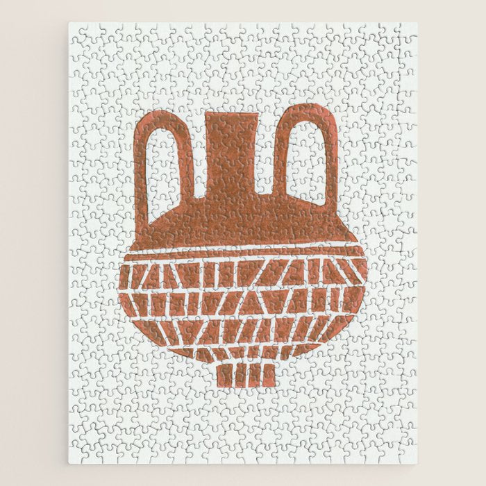 Linocut Vase #2 Jigsaw Puzzle Gallery Image 1