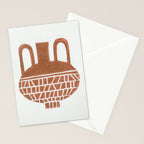 Linocut Vase #2 Stationery Card Gallery Image 2
