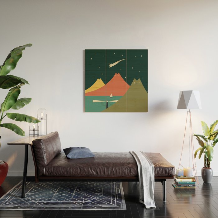 Cat Landscape 130 Wood Wall Art Gallery Image 2