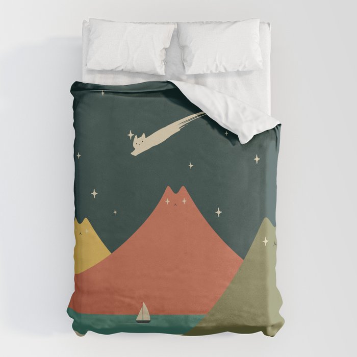 Cat Landscape 130 Duvet Cover Gallery Image 6